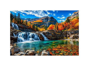 Waterfall Landscape Canvas Print