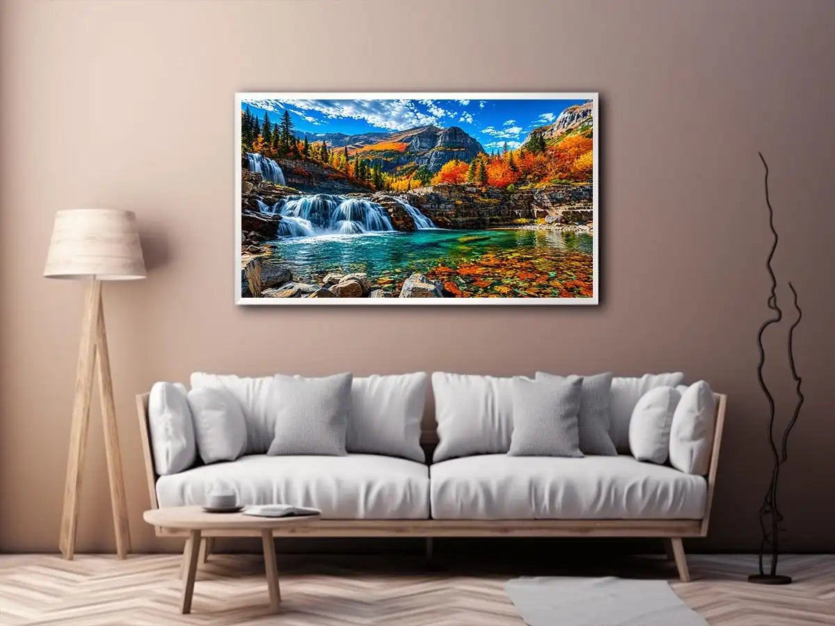 Waterfall Landscape Canvas Print