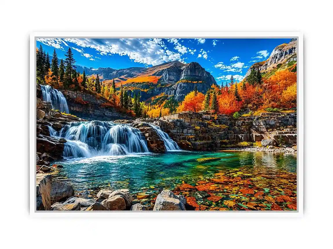 Waterfall Landscape Canvas Print