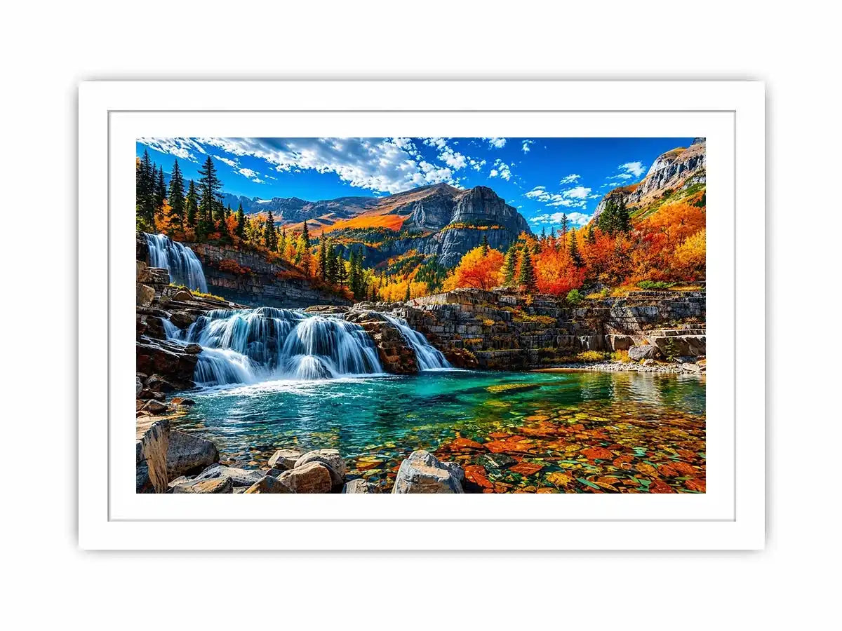 Waterfall Landscape Canvas Print