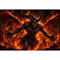 Devil on Fire Canvas Print