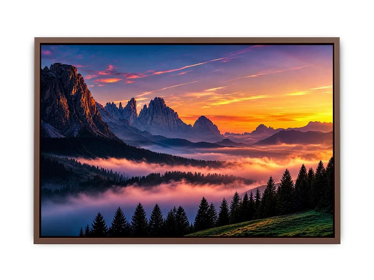 Dolomite Dawn Canvas Print