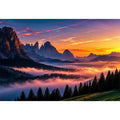 Dolomite Dawn Canvas Print