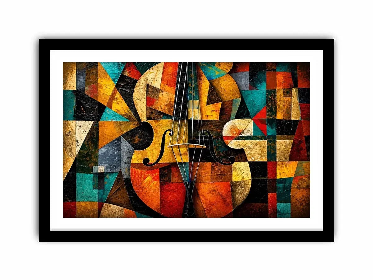 Cubism Violin Canvas Print