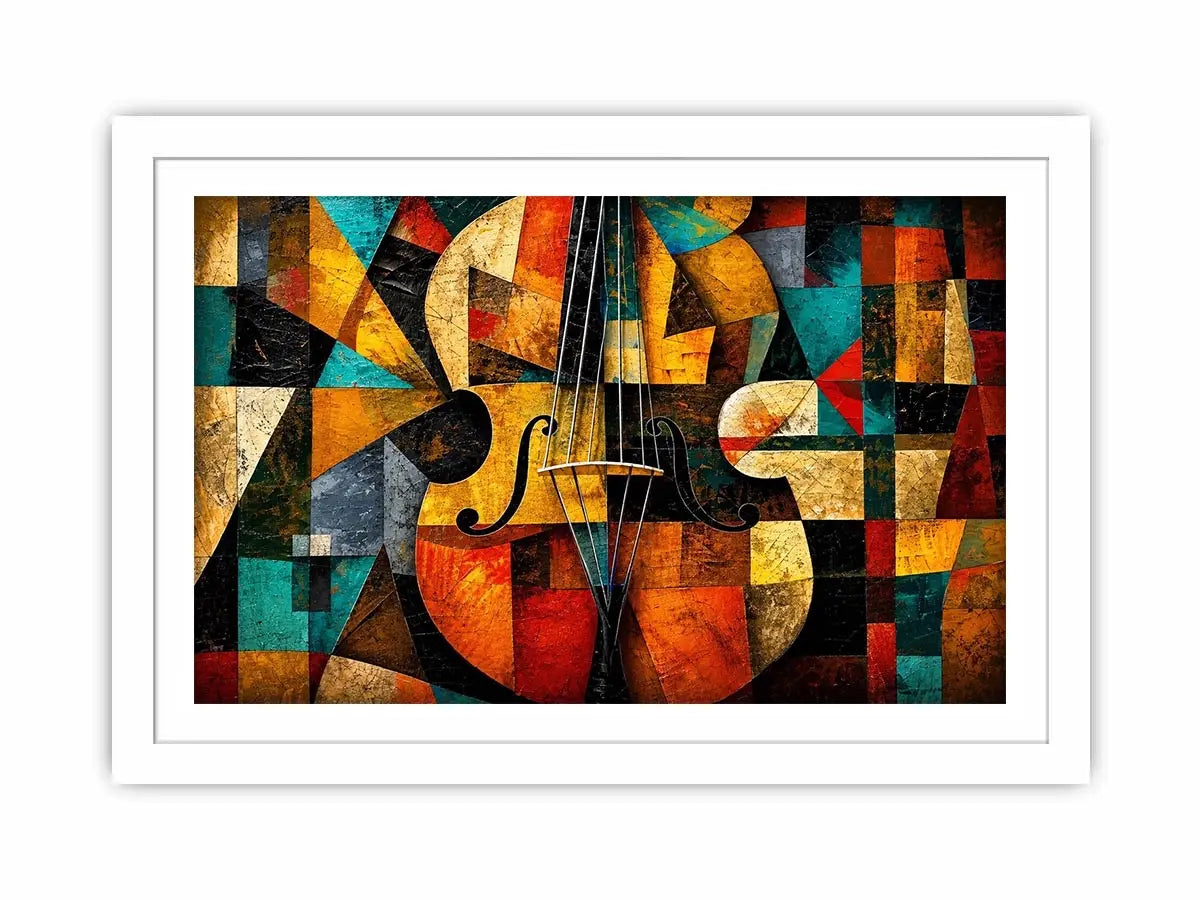 Cubism Violin Canvas Print