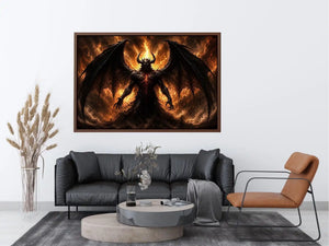 Devil Coming Canvas Print