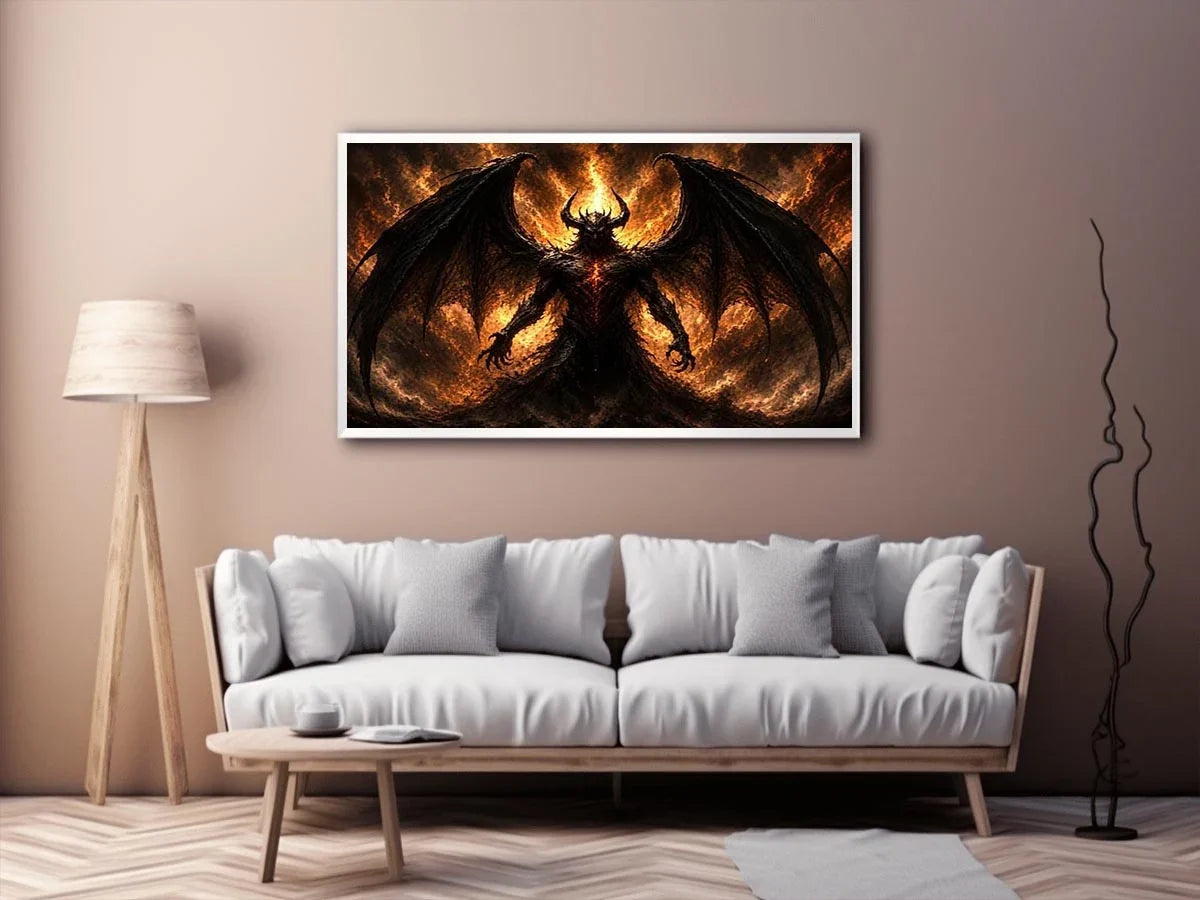 Devil Coming Canvas Print