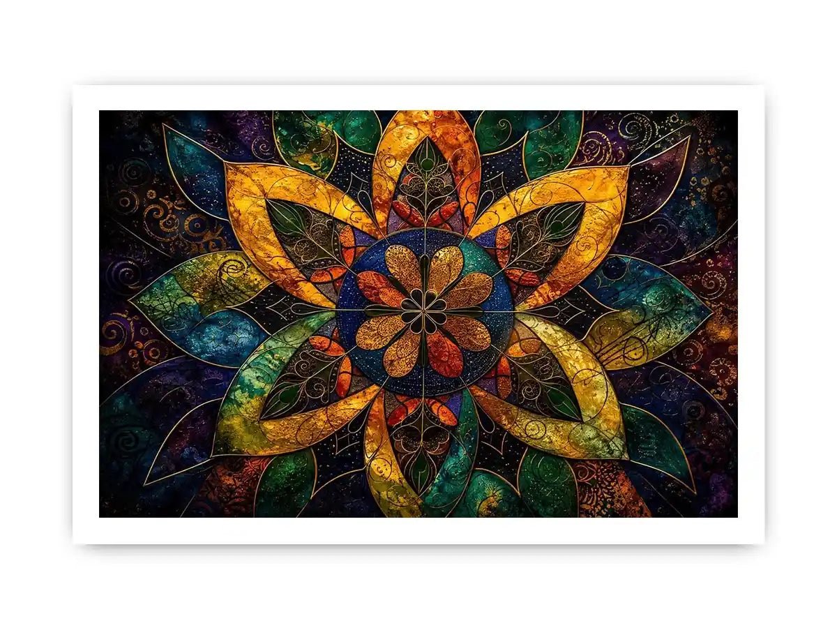 Vintage Mandala Canvas Print