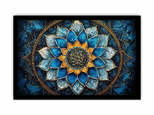 Azure Lotus Serenity Canvas Print