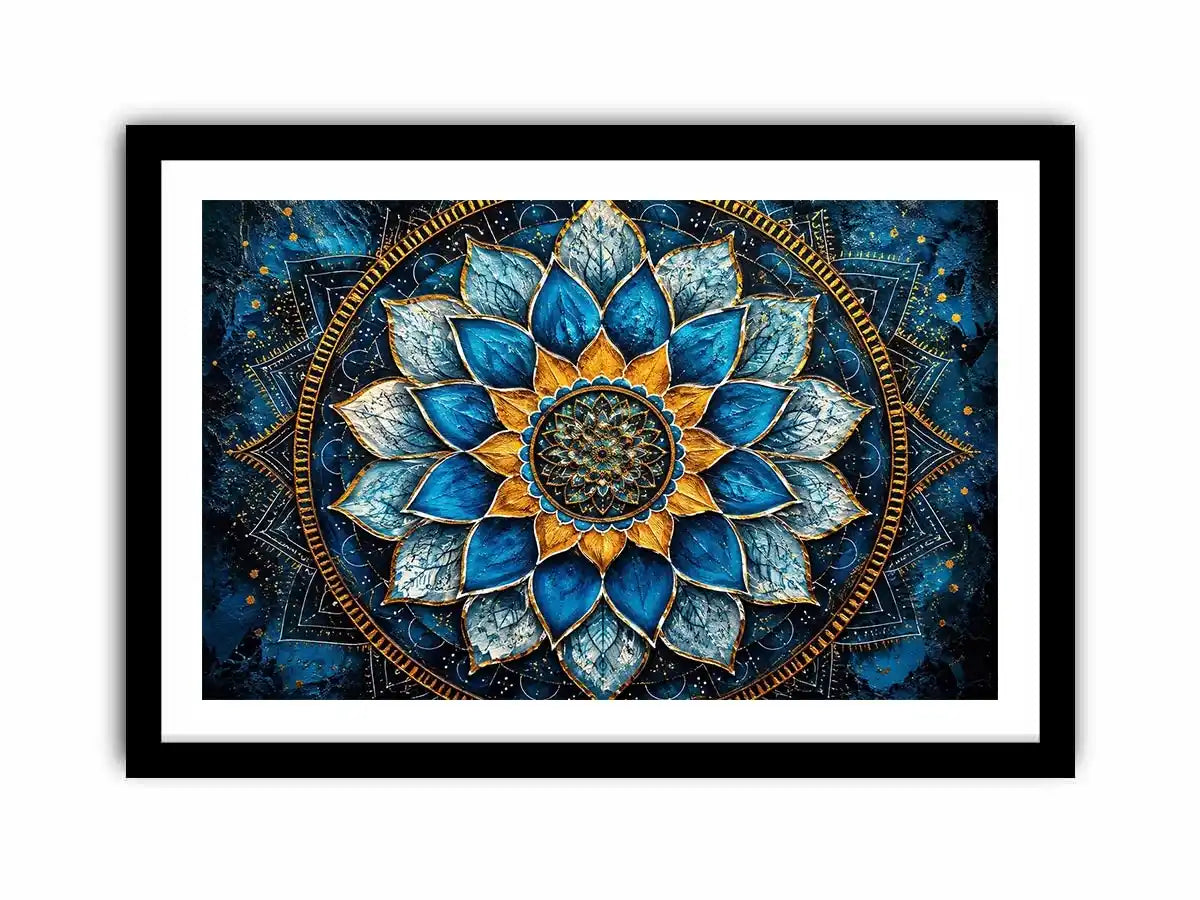 Azure Lotus Serenity Canvas Print