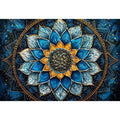 Azure Lotus Serenity Canvas Print