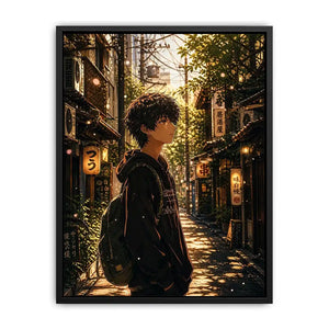 Golden hour in a peaceful alley