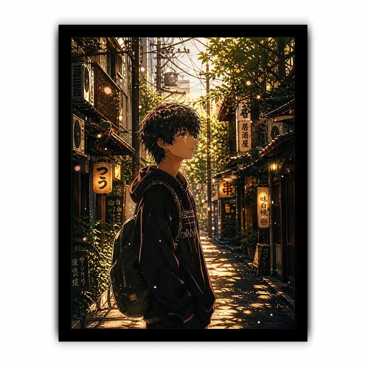 Golden hour in a peaceful alley
