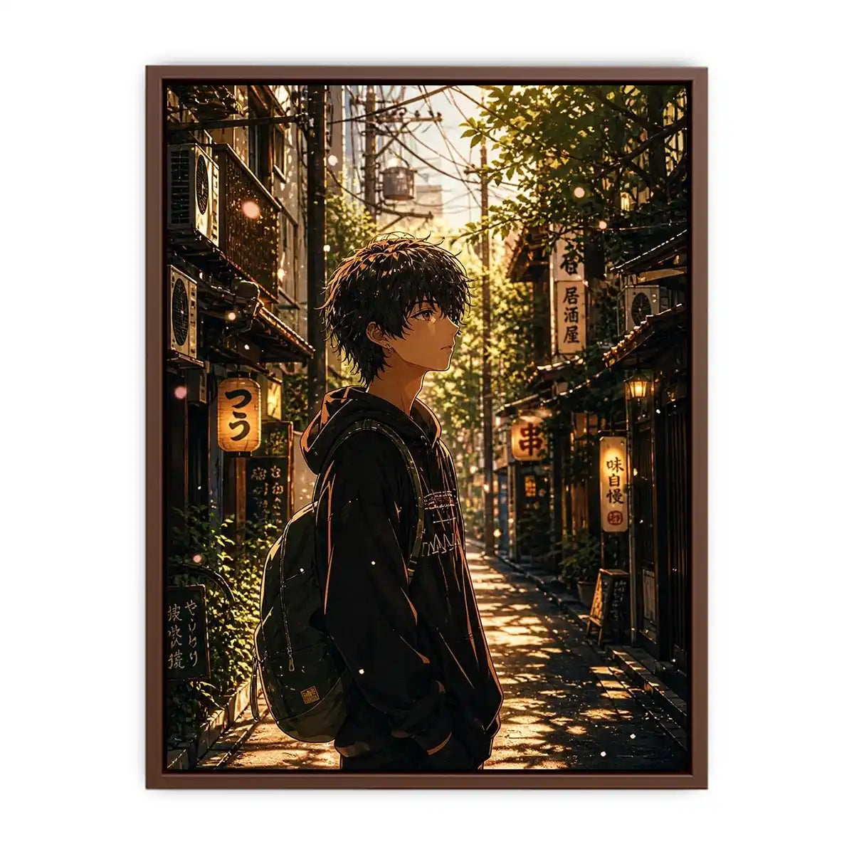 Golden hour in a peaceful alley