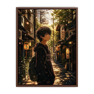Golden hour in a peaceful alley