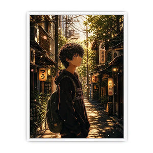 Golden hour in a peaceful alley