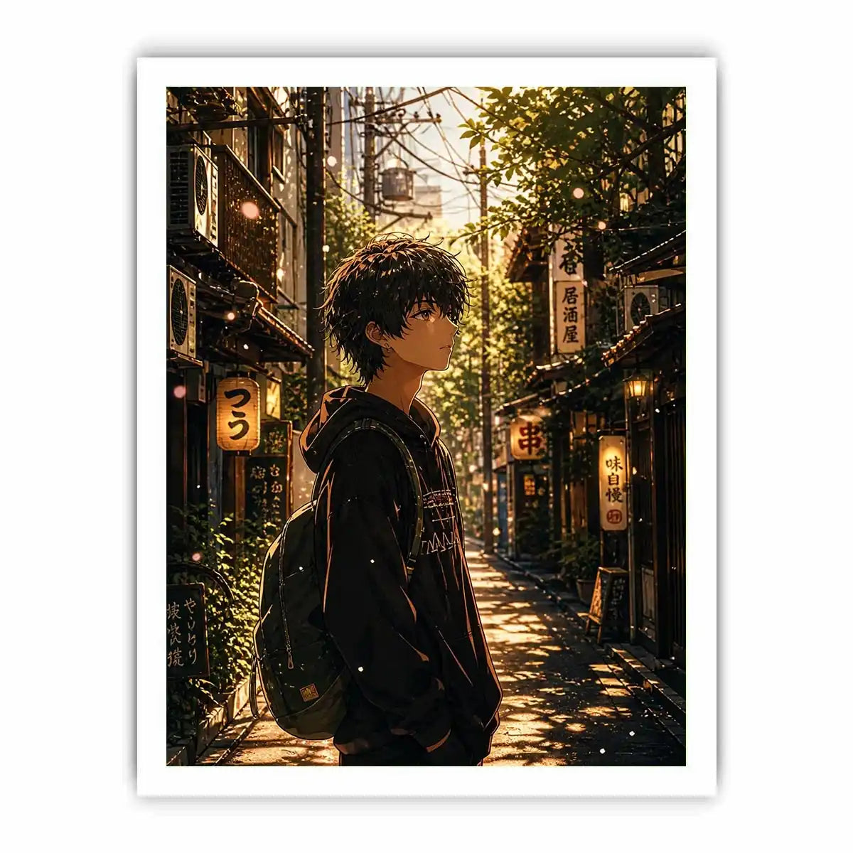 Golden hour in a peaceful alley