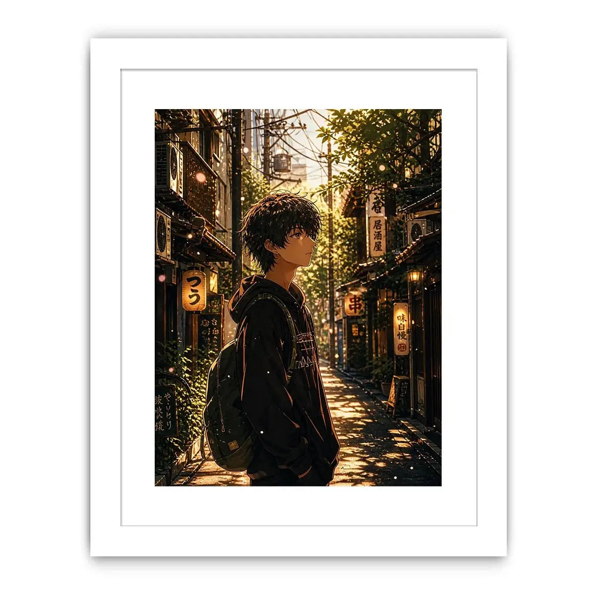 Golden hour in a peaceful alley