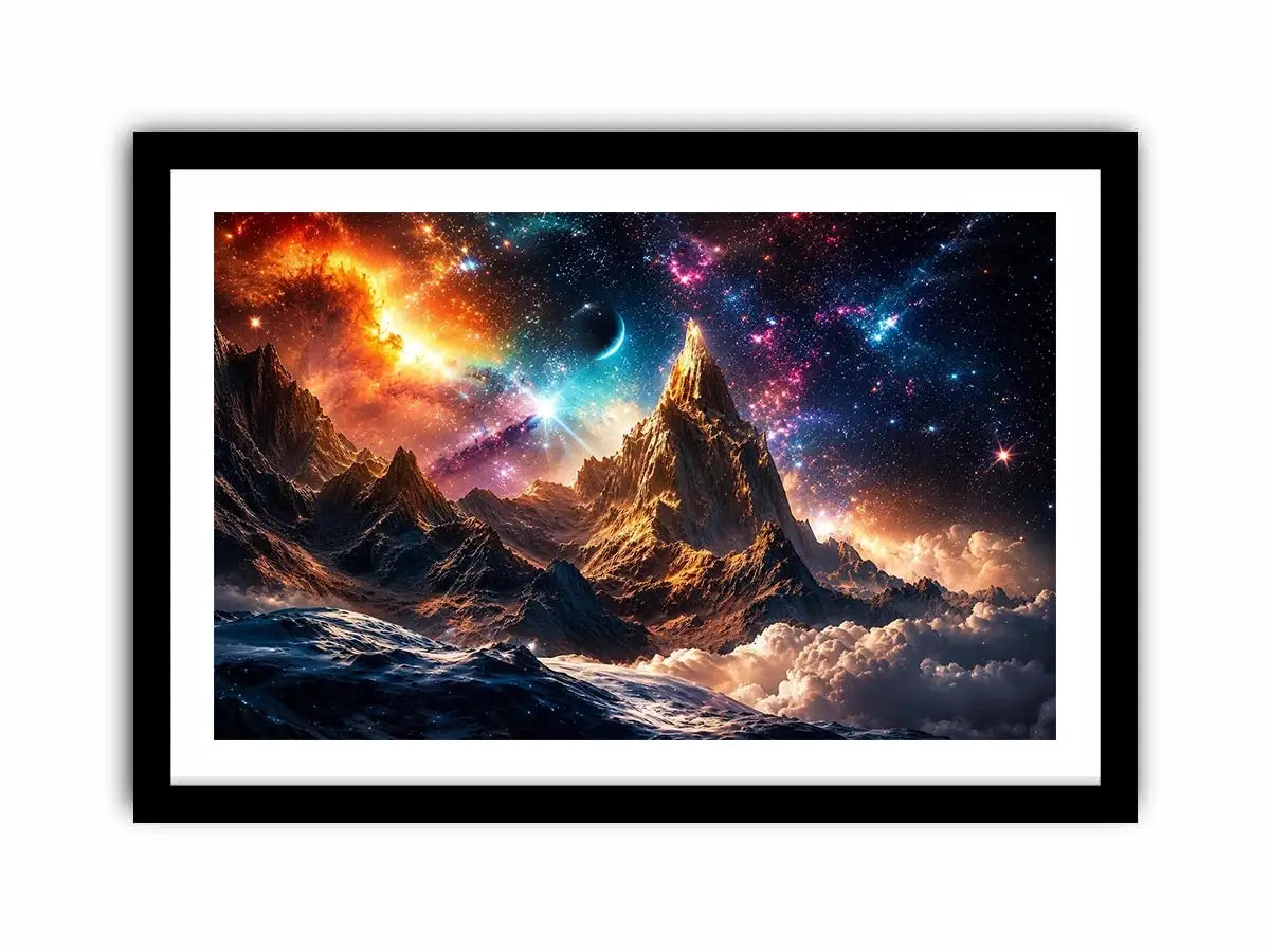 Cosmic Mountain Canvas Print
