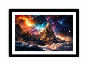 Cosmic Mountain Canvas Print