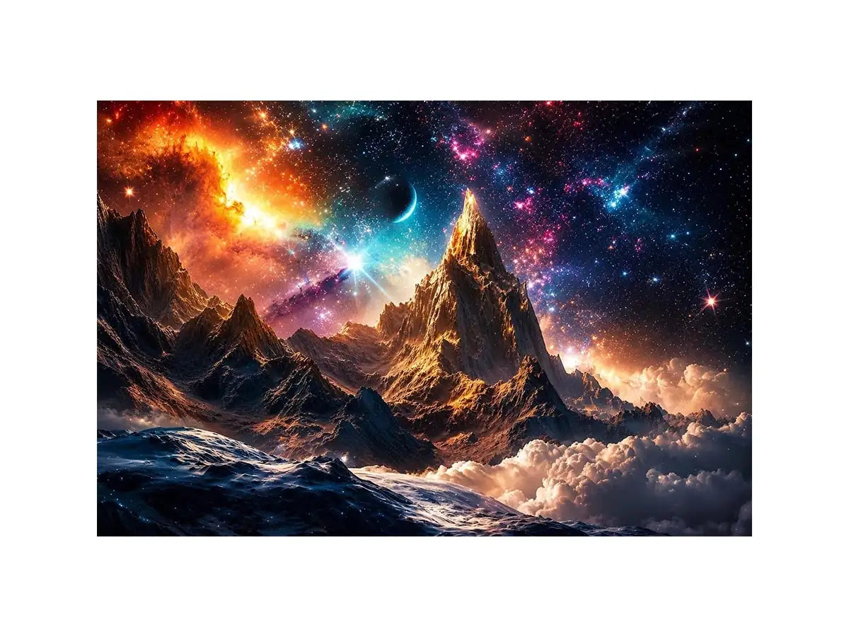 Cosmic Mountain Canvas Print