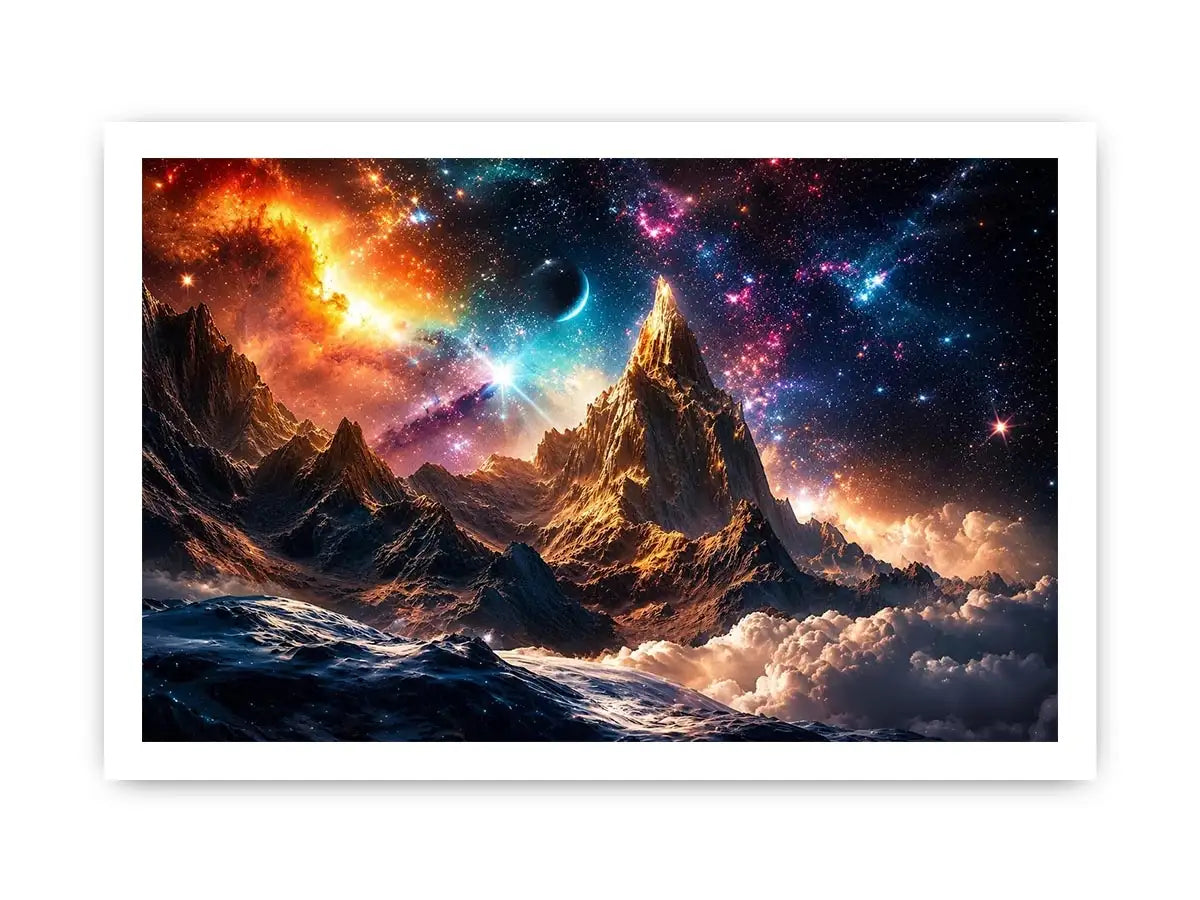Cosmic Mountain Canvas Print