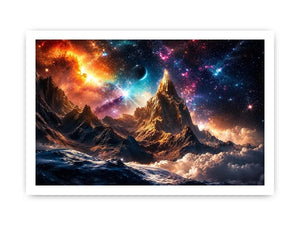 Cosmic Mountain Canvas Print