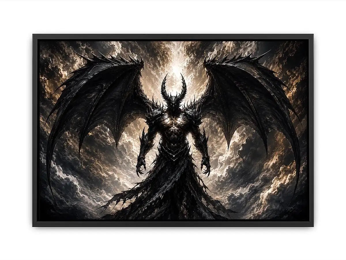 Devil With Wings Canvas Print