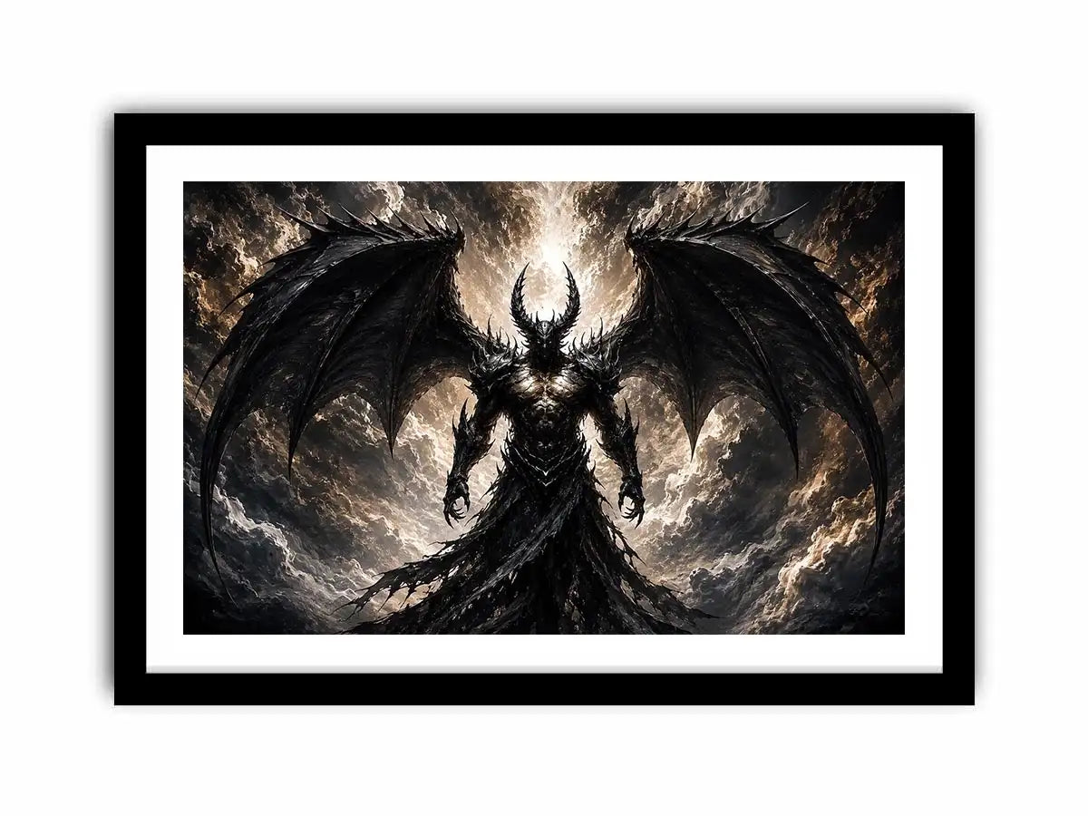 Devil With Wings Canvas Print