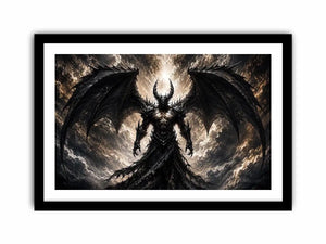 Devil With Wings Canvas Print