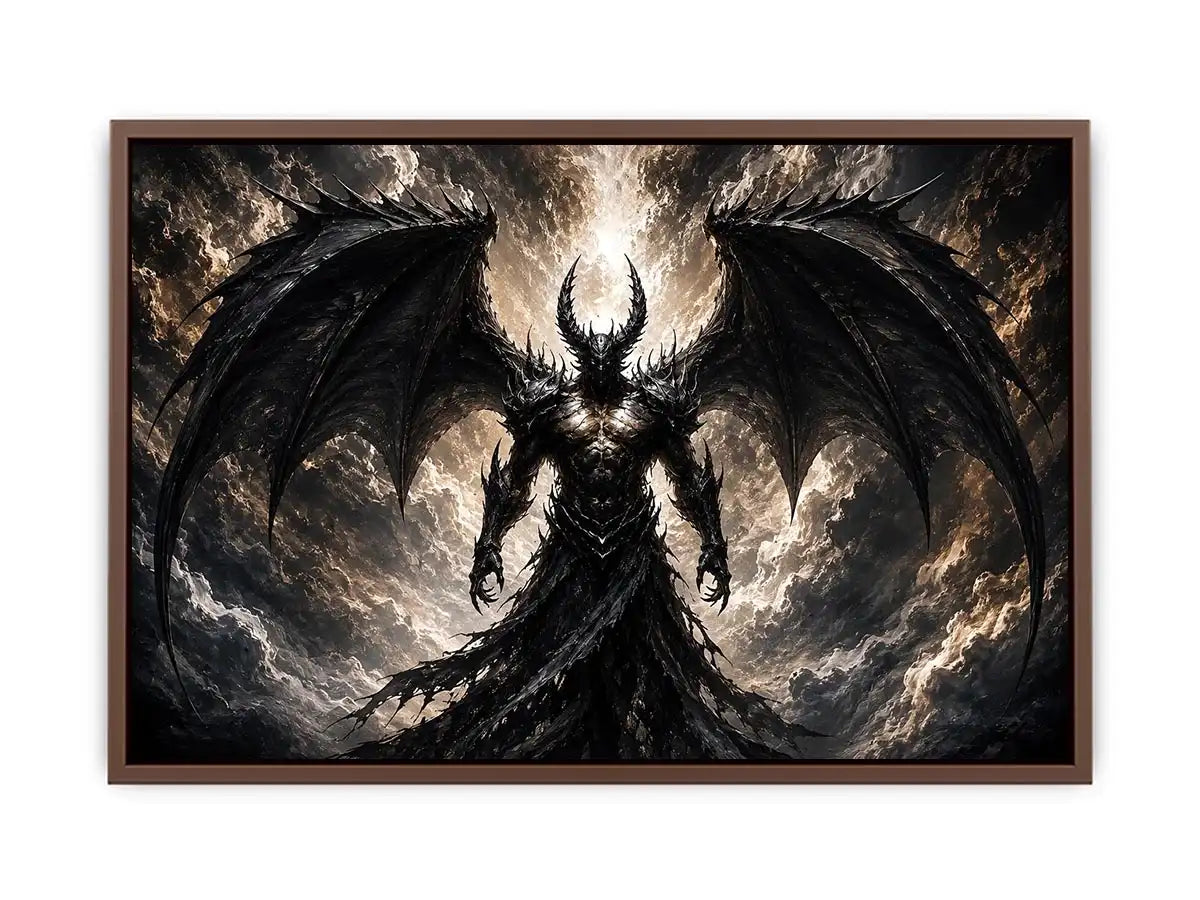 Devil With Wings Canvas Print