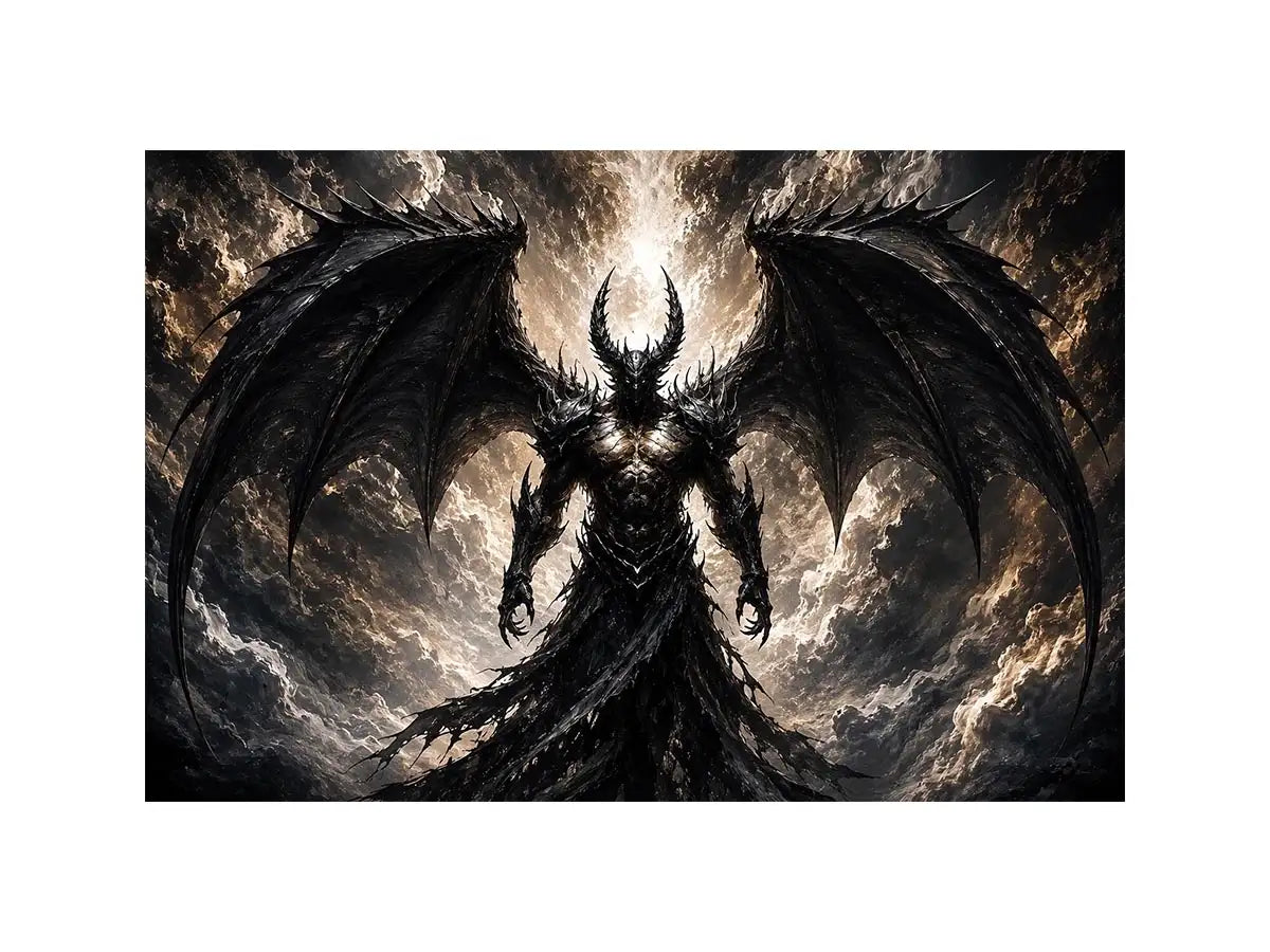 Devil With Wings Canvas Print