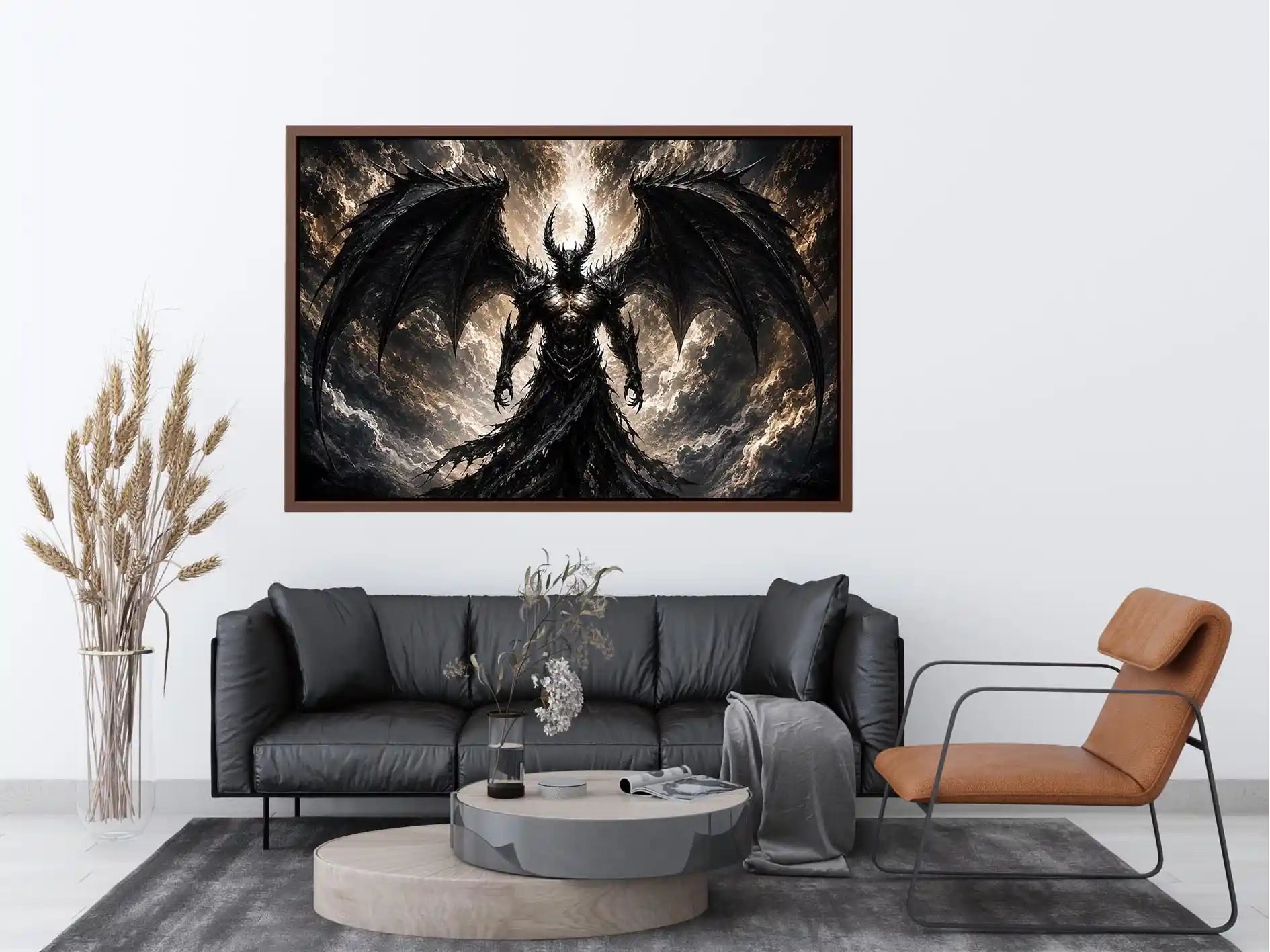 Devil With Wings Canvas Print