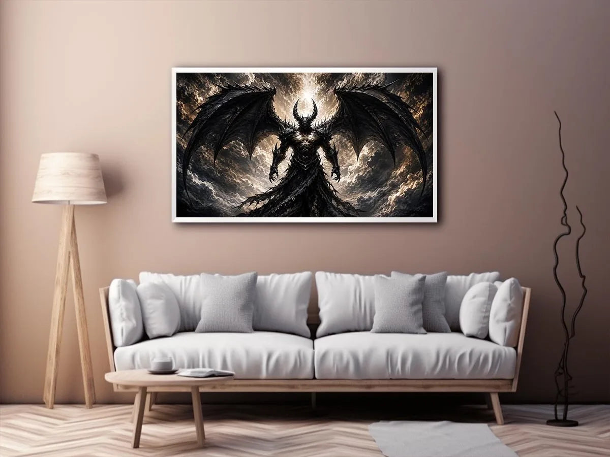 Devil With Wings Canvas Print