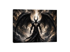 Devil With Wings Canvas Print