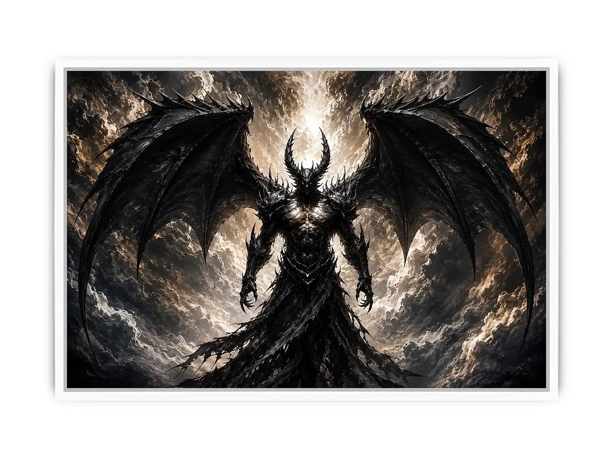 Devil With Wings Canvas Print