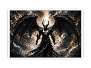 Devil With Wings Canvas Print