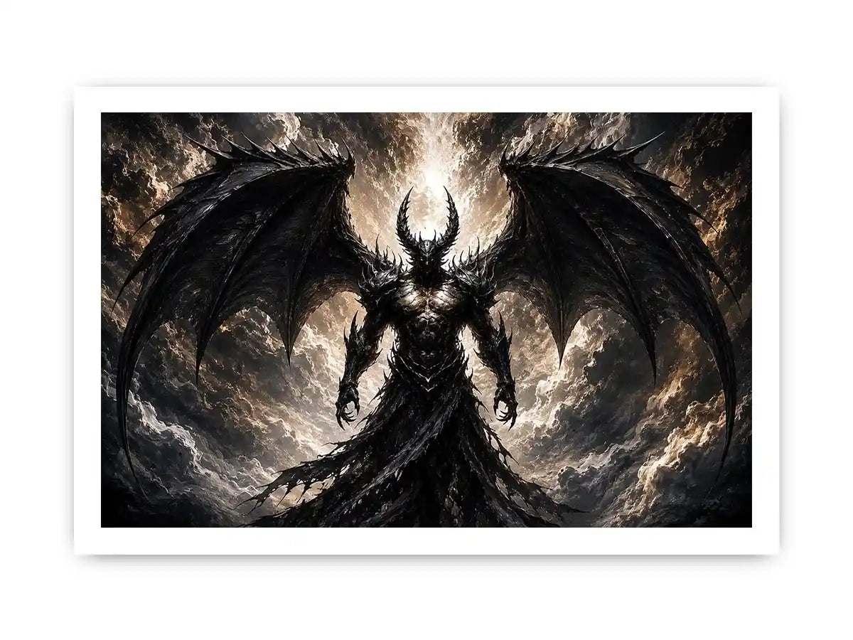 Devil With Wings Canvas Print