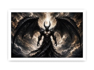 Devil With Wings Canvas Print