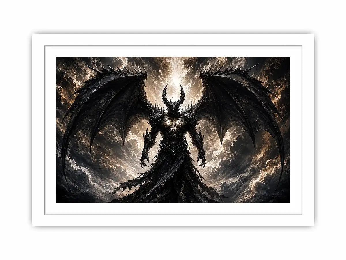 Devil With Wings Canvas Print
