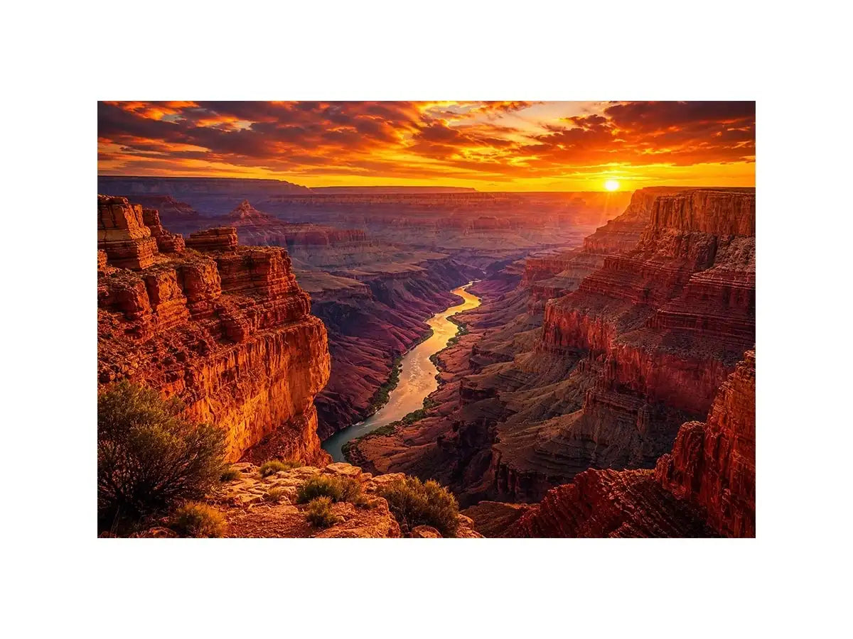 mountain River Canvas Print