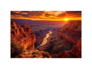 mountain River Canvas Print