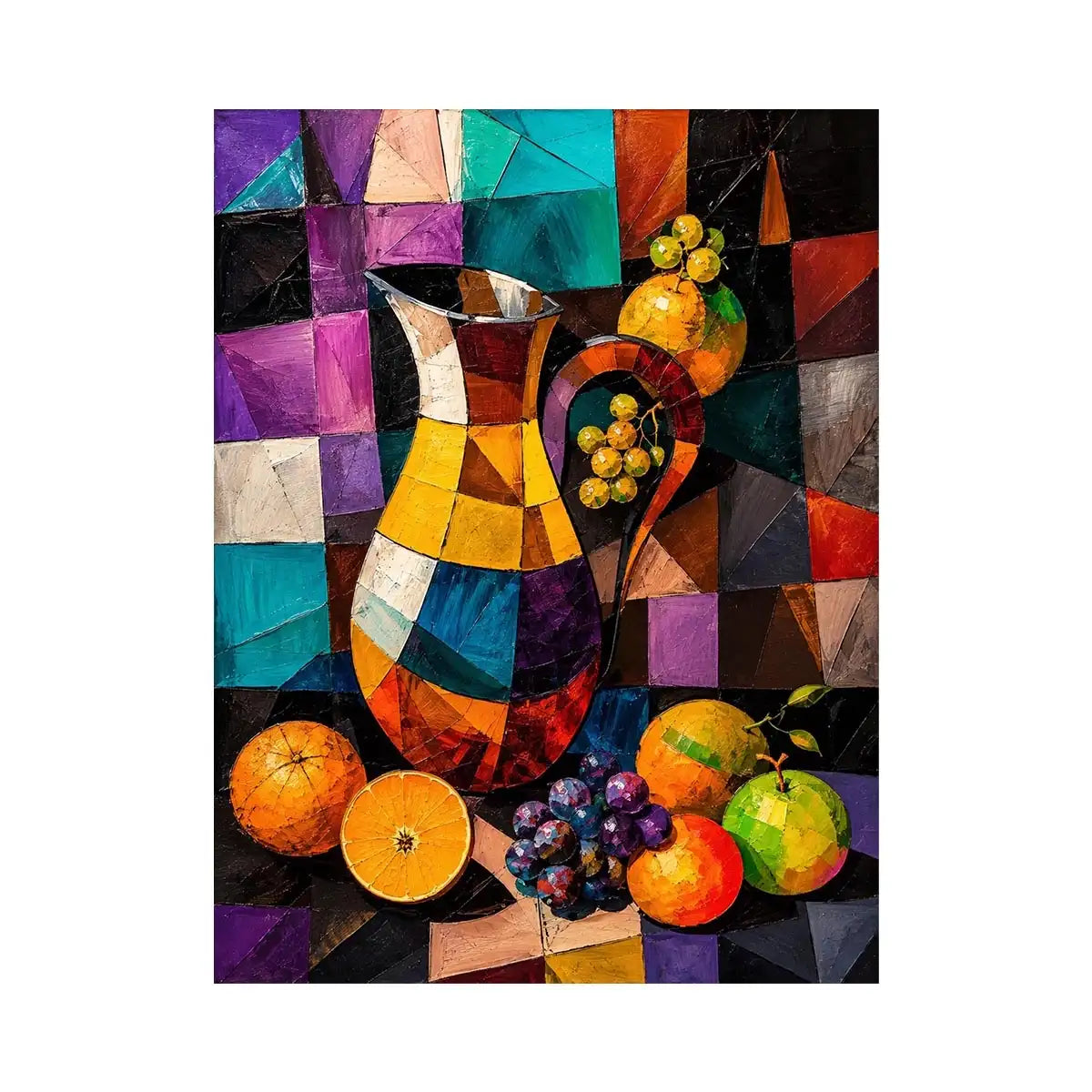 Picher With Fruit Canvas Print