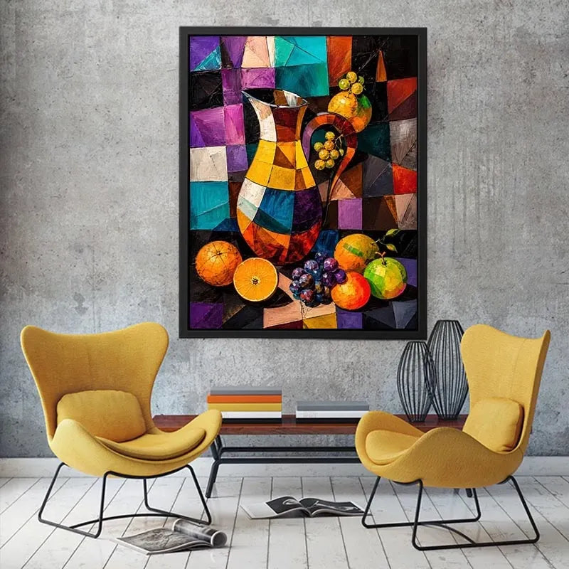 Picher With Fruit Canvas Print