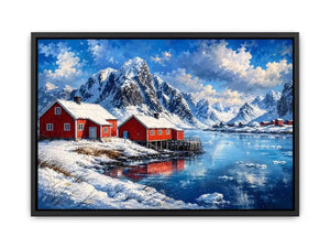 Snow River Canvas Print