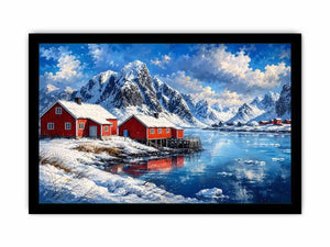 Snow River Canvas Print