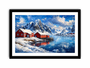Snow River Canvas Print