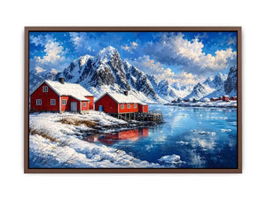 Snow River Canvas Print