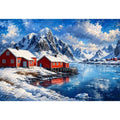 Snow River Canvas Print