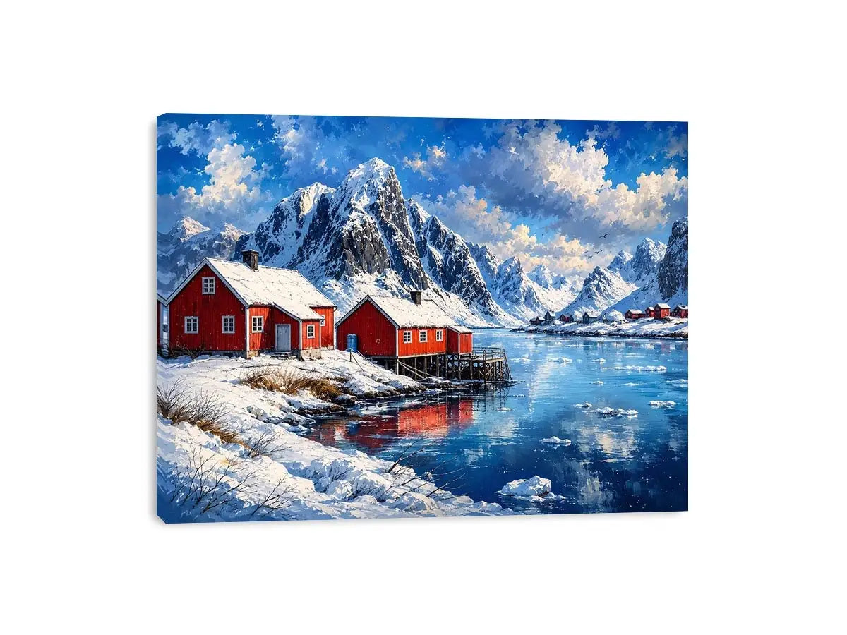 Snow River Canvas Print
